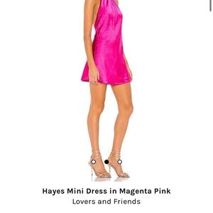 Lovers and Friends Hayes Mini Dress in Magenta Pink
Size XS NWT